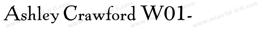 Ashley Crawford W01字体转换